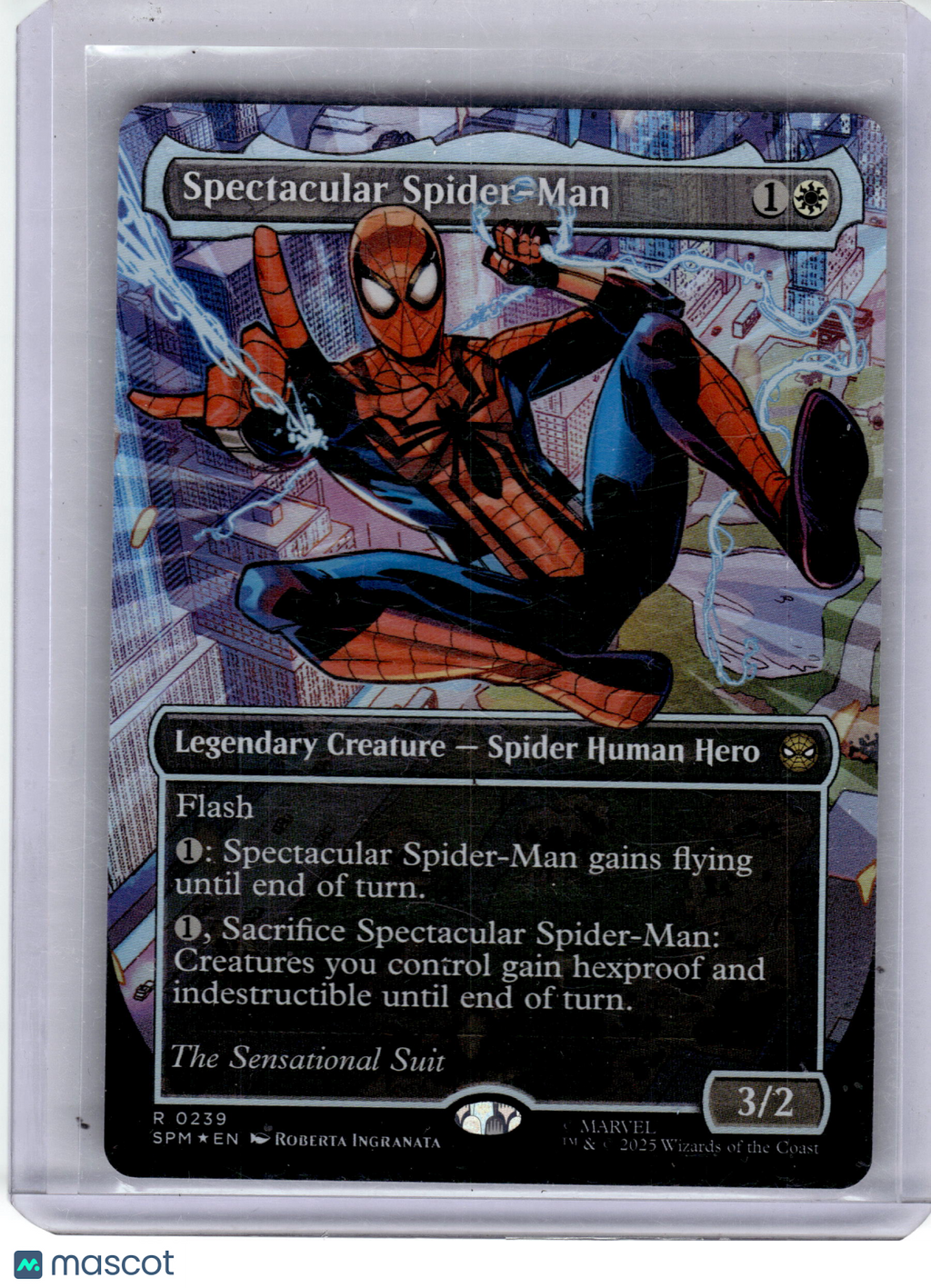 2025 MTG—Spectacular Spider-Man (Borderless) #239 Marvel's Spider-Man—Rare Foil