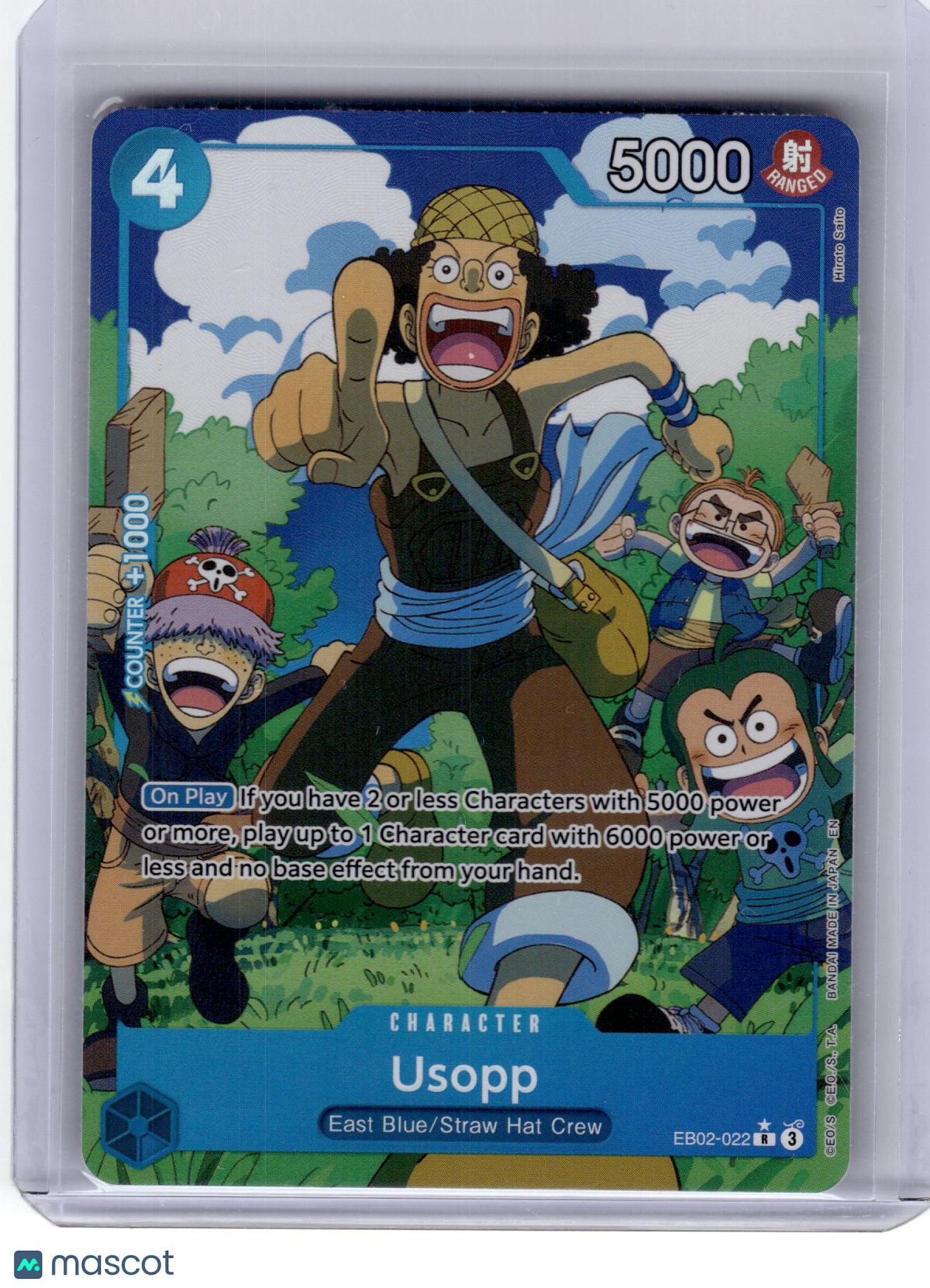2025 One Piece Card Game—Usopp #EB02-022 Anime 25th Collection—Rare Foil Alt Art