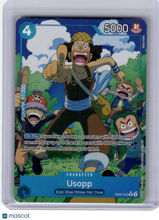 2025 One Piece Card Game—Usopp #EB02-022 Anime 25th Collection—Rare Foil Alt Art
