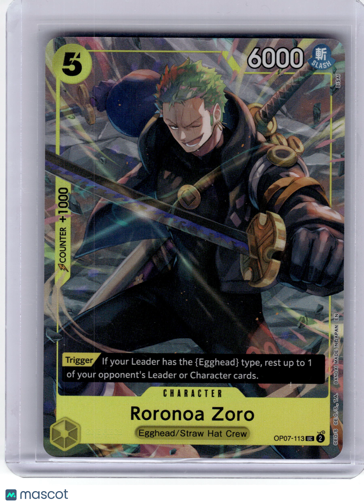 2025 One Piece Card Game Roronoa Zoro Box Vol. 3 Uncommon #OP07-113