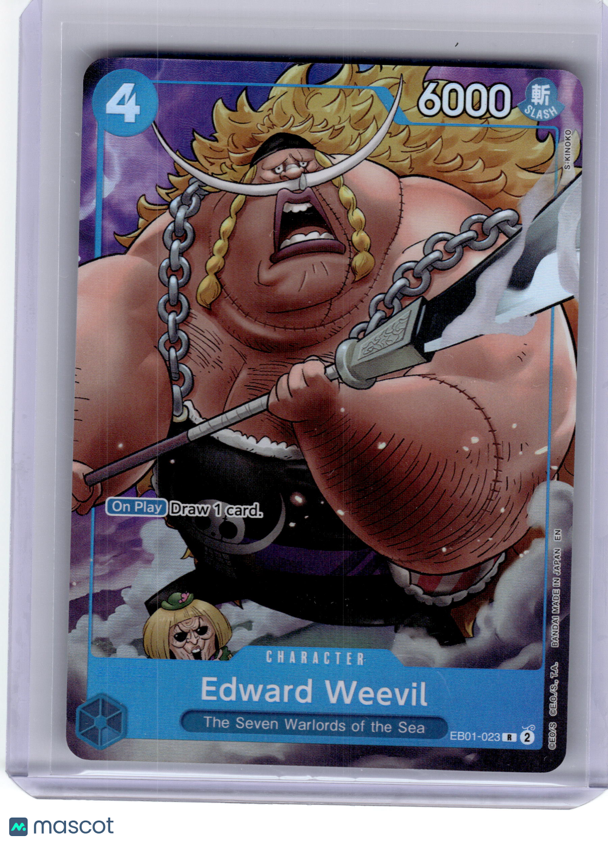 2025 One Piece Card Game—Edward Weevil #EB01-023 One Piece Promo Cards (OP-PR)— (Seven Warloads of the Sea Binder Set)