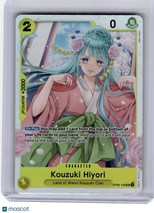 2024 One Piece Card Game Kouzuki Hiyori Wings Of The Captain #OP06-106