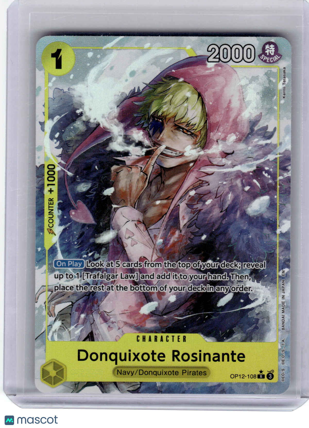 2025 One Piece Card Game Donquixote Rosinante Legacy of the Master Rare OP12-108