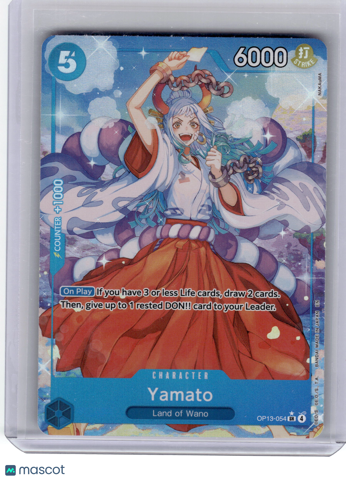 2023 One Piece Card Game Yamato Carrying on His Will Super Rare #OP13-054