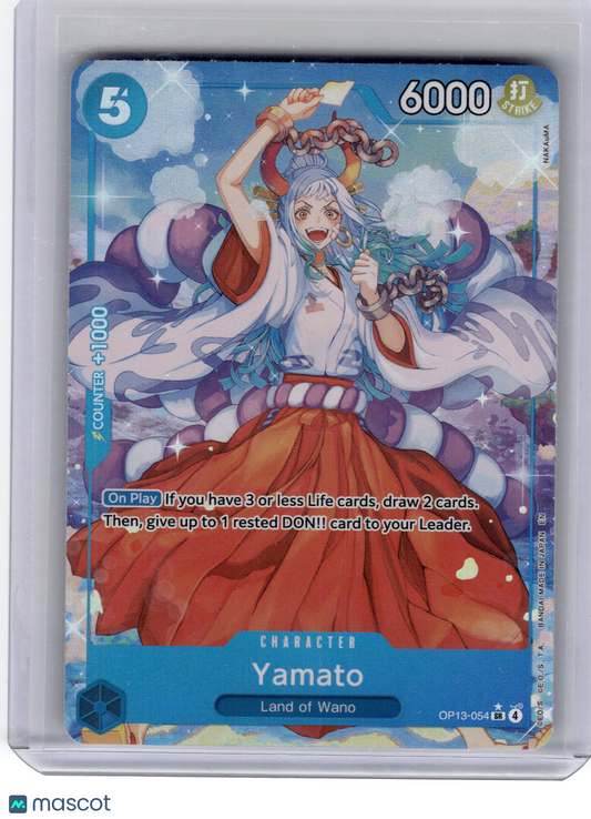2023 One Piece Card Game Yamato Carrying on His Will Super Rare #OP13-054