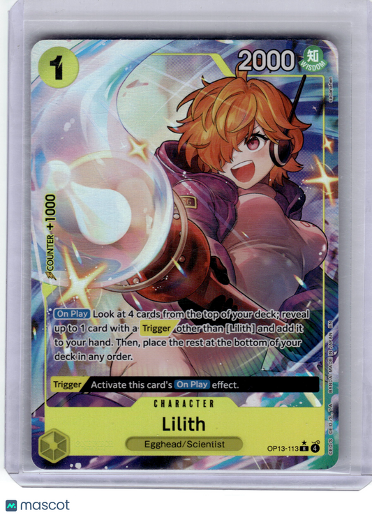 2025 One Piece Card Game Lilith Carrying on His Will Rare #OP13-113