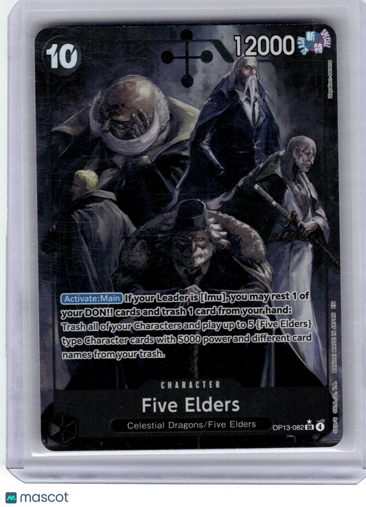 2025 One Piece Card Game Five Elders Carrying on His Will Super Rare #OP13-082