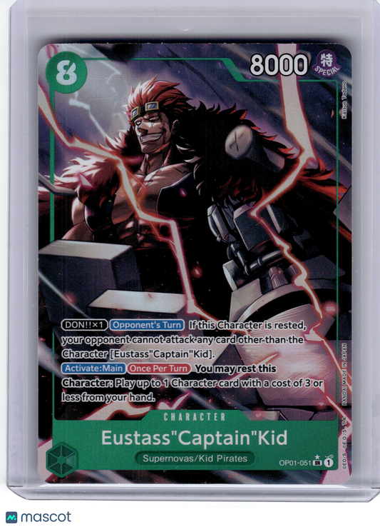 2024 One Piece Card Game Eustass "Captain" Kid Premium Booster #OP01-051