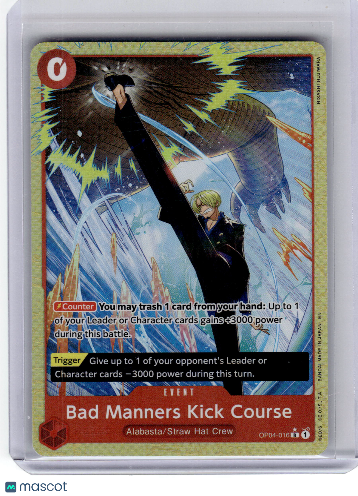 2025 One Piece Card Game Sanji Premium Booster(The Best Vol.2) Rare #OP04-016