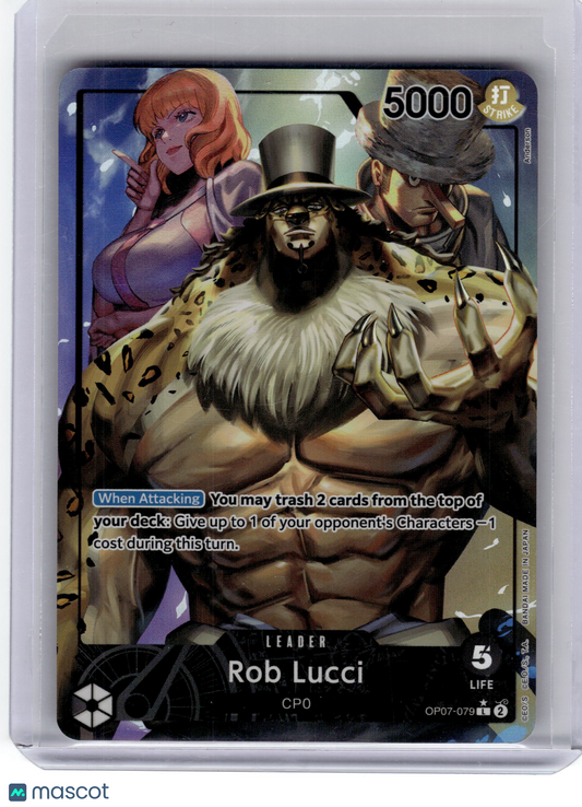 2024 One Piece Card Game Rob Lucci 500 Years in the Future Leader #OP07-079