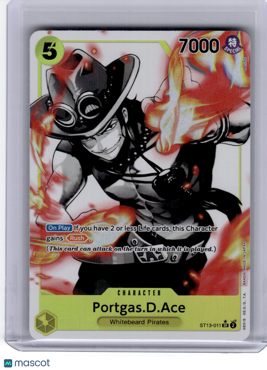 2024 One Piece Card Game Portgas D. Ace The Three Brothers Super Rare #ST13-011