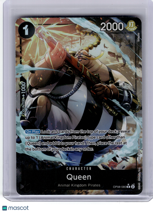 2024 One Piece Card Game Queen Two Legends Rare #OP08-080