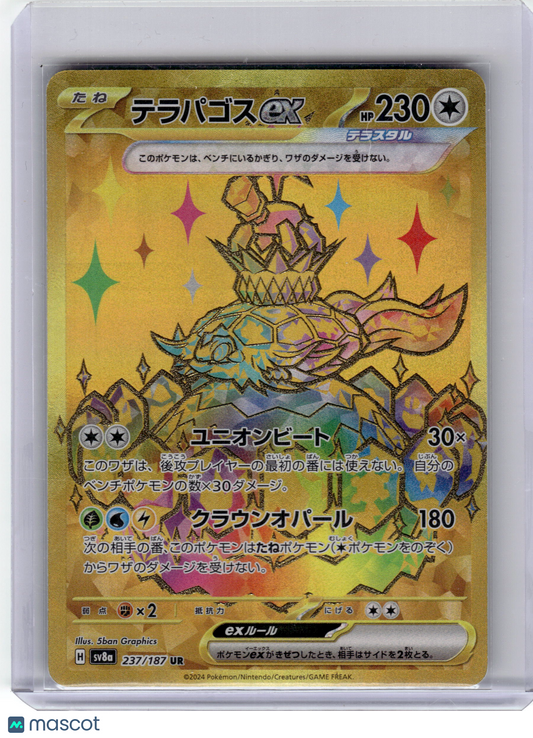 2024 Pokemon Terapagos EX Terastal Fest Ex Ultra Rare #237 Japanese Near Mint
