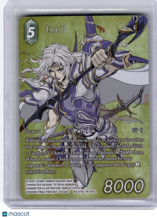 2025 Final Fantasy Trading Card Game—Cecil #Re-070L/16-051L Legacy Collection—