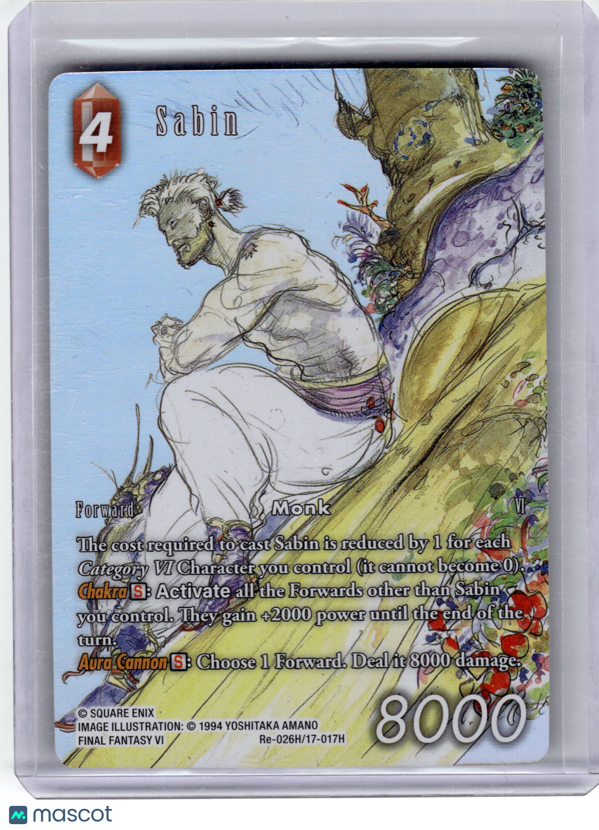 2025 Final Fantasy TCG Sabin Legacy Collection Full Art #Re-026H/17-017H