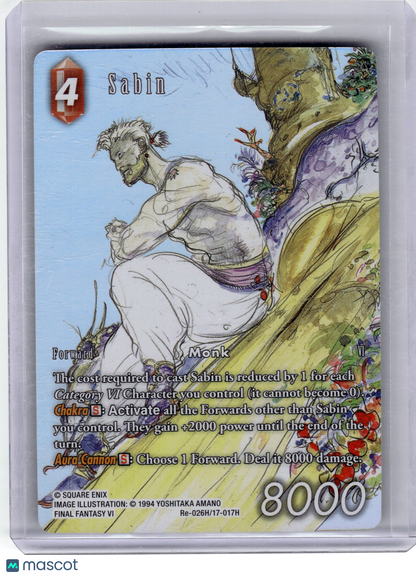 2025 Final Fantasy Trading Card Game—Sabin #Re-026H/17-017H Legacy Collection—