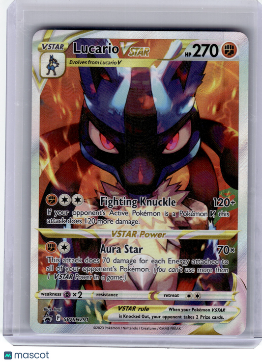 2023 Pokemon Lucario VSTAR Sword & Shield Black Star Promo #SWSH291 LP