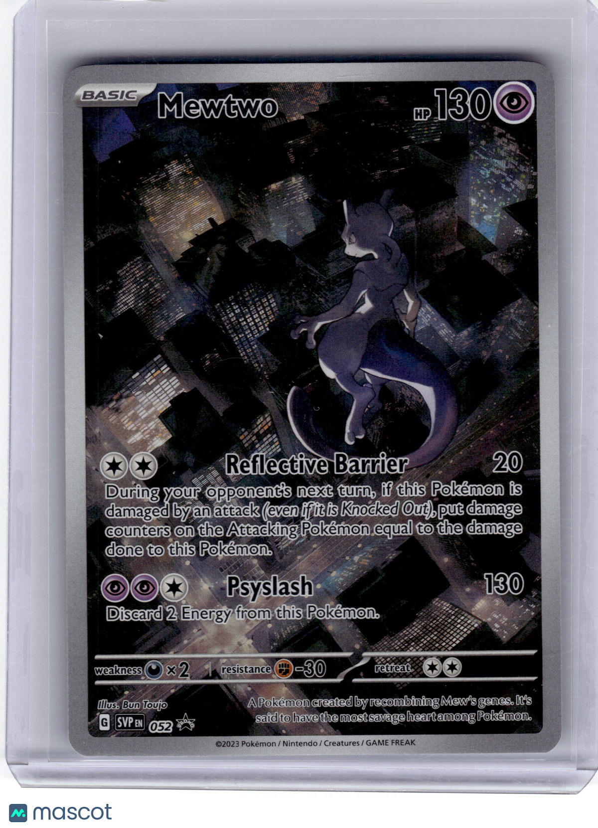 2023 Pokemon Mewtwo Scarlet & Violet Black Star Promo Holo #052 Lightly Played