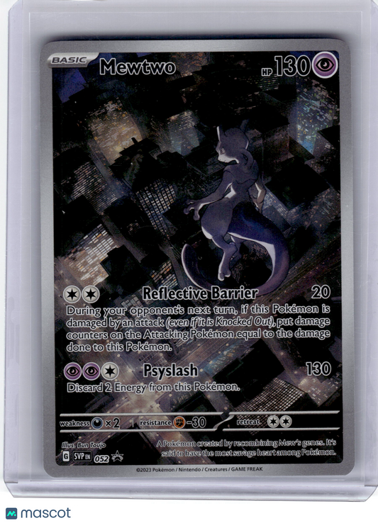 2023 Pokemon Mewtwo Scarlet & Violet Black Star Promo Holo #052 Lightly Played