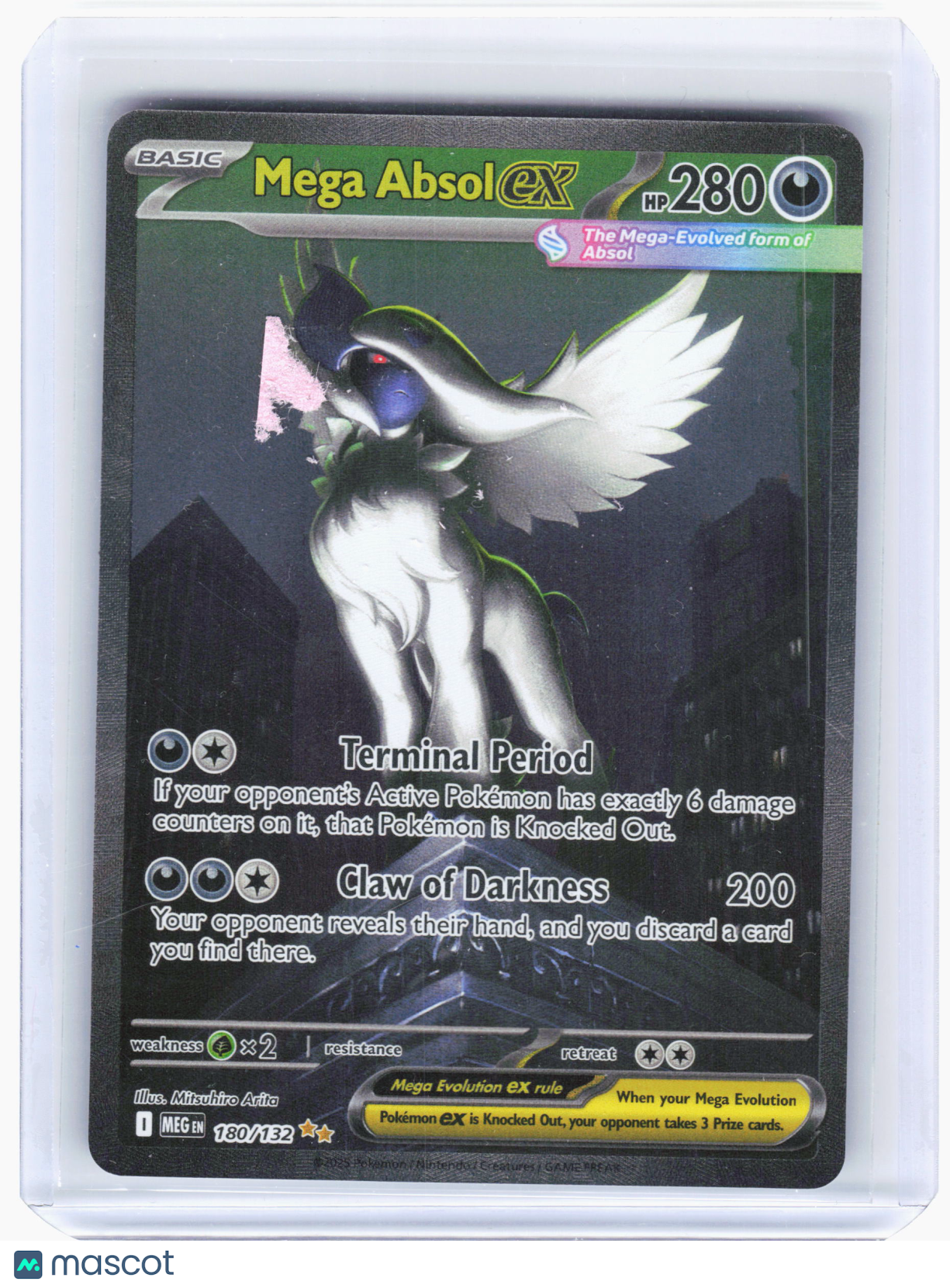 2025 Pokemon Mega Absol EX Mega Evolution Special Illustration Rare #180 NM