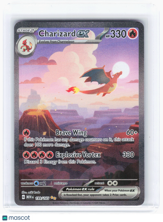 2023 Charizard EX Pokemon 151 Special Illustration Rare Holo #199 Near Mint