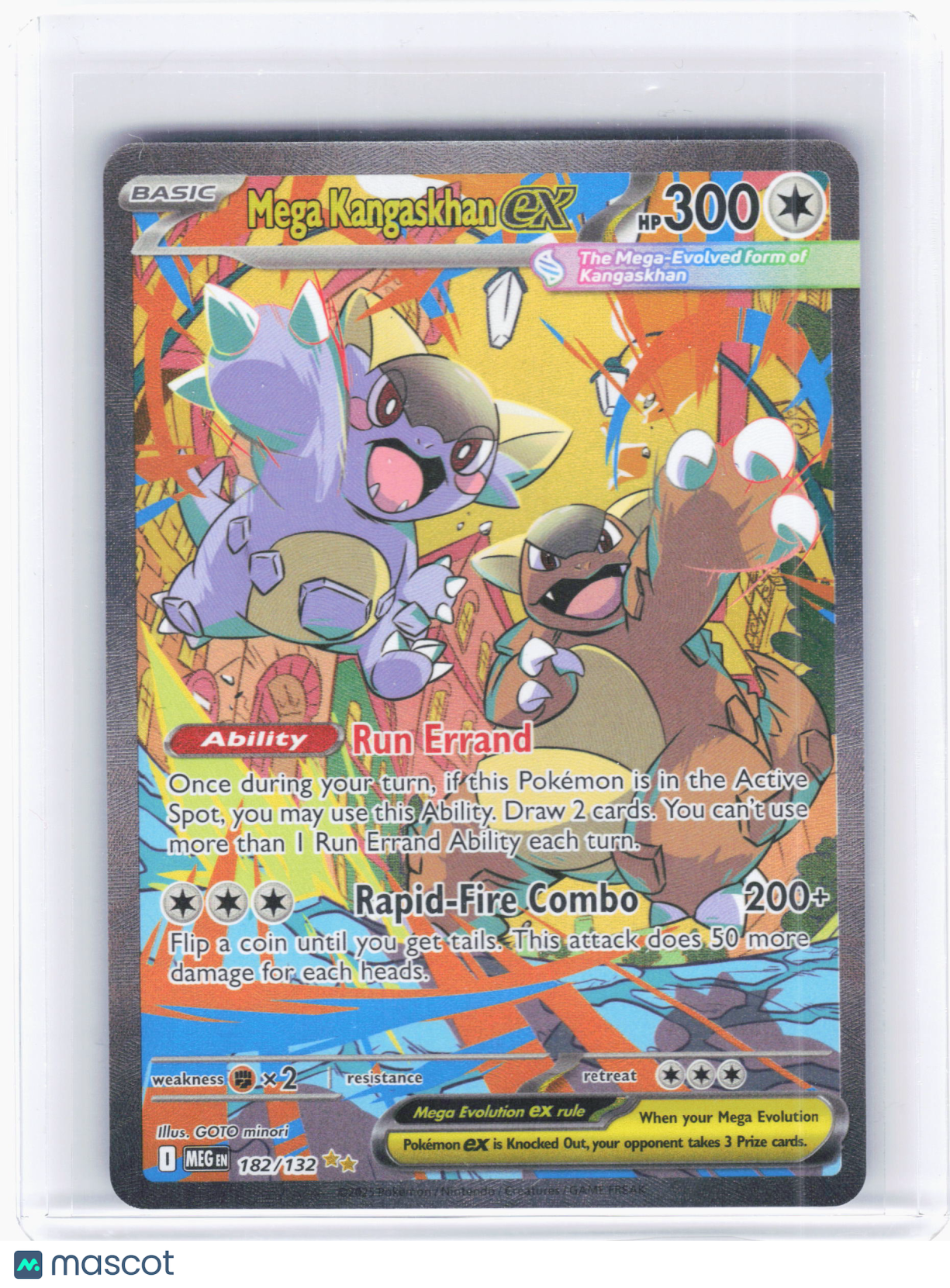 2025 Pokemon—Mega Kangaskhan EX #182/132 Mega Evolution—SIR Holo