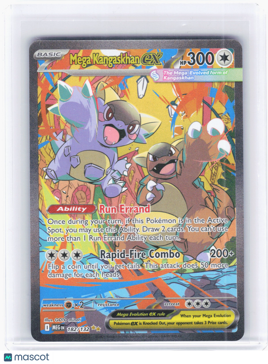 2025 Pokemon—Mega Kangaskhan EX #182/132 Mega Evolution—SIR Holo