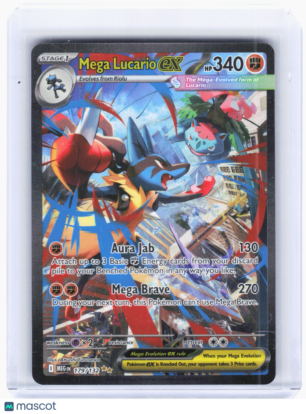 2025 Pokemon—Mega Lucario ex #179/132 Mega Evolution—Special Illustration Rare