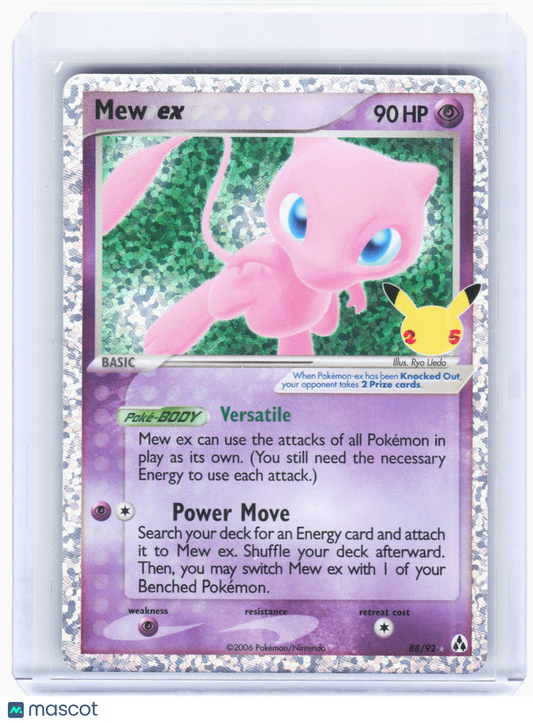 2021 Pokemon—Mew ex #88/92 Celebrations: Classic Collection—Ultra Rare Holo