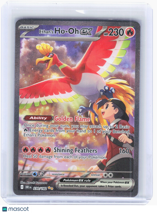 2025 Pokemon—Ethan's Ho-Oh ex #230 Destined Rivals—Special Illustration Rare