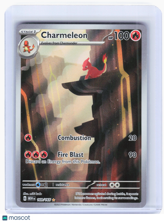 2023 Pokemon—Charmeleon #169/165 Scarlet & Violet 151—Illustration Rare Foil