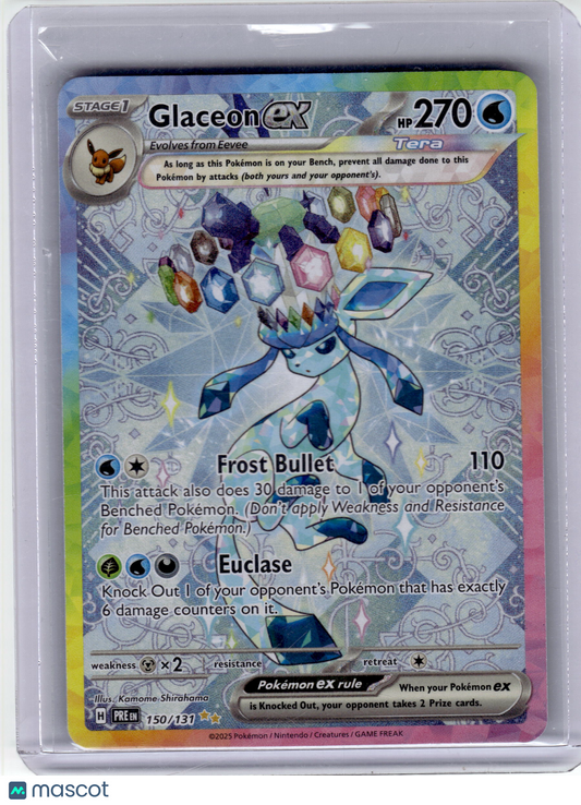 2025 Pokemon—Glaceon EX #150 Prismatic Evolutions—Special Illustration Rare HP
