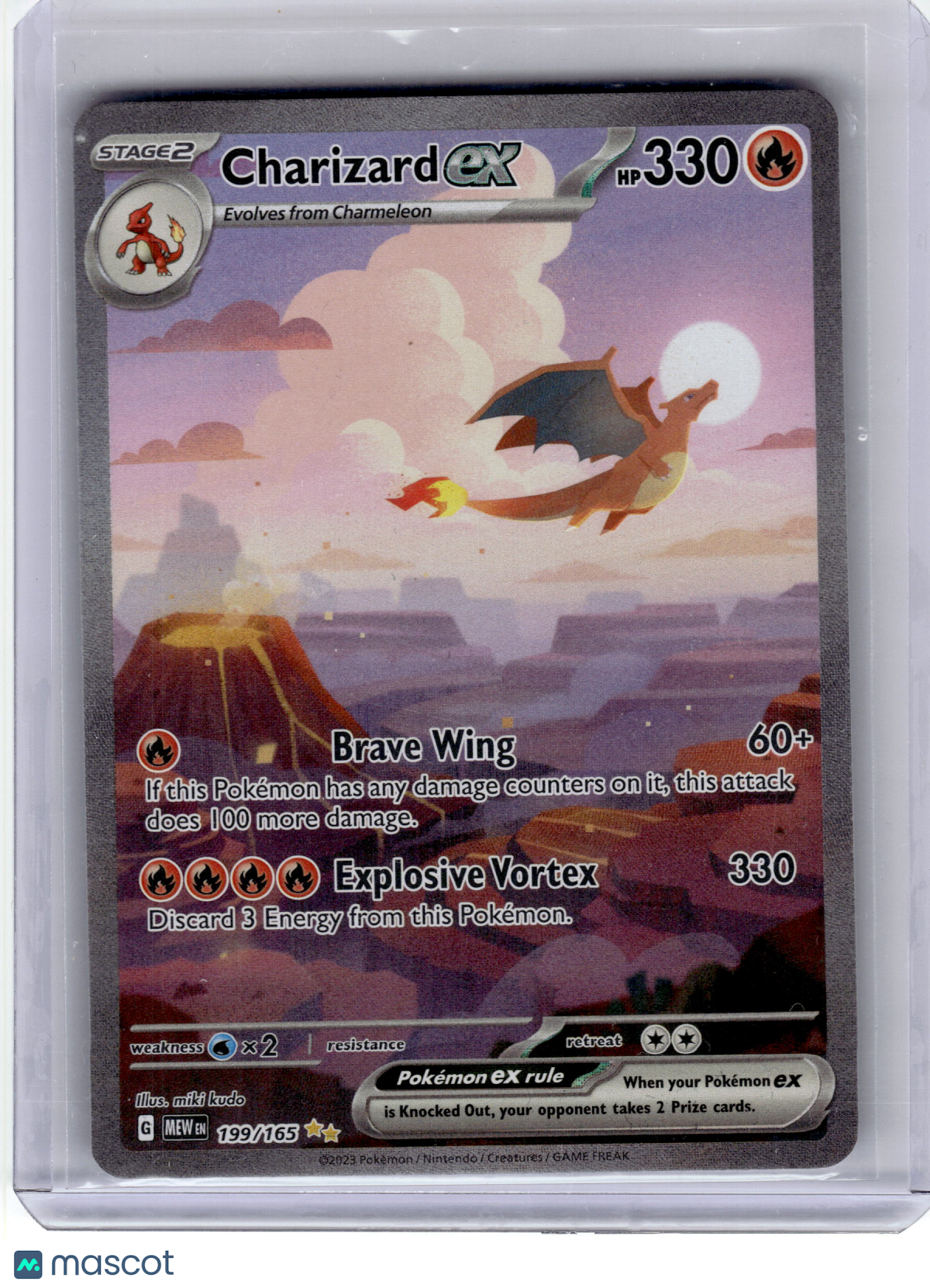 2023 —Charizard EX #199 Pokemon 151—Special Illustration Rare Holo