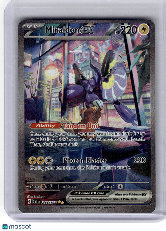 2023 Pokemon—Miraidon EX #244 Scarlet & Violet—Special Illustration Rare Holo