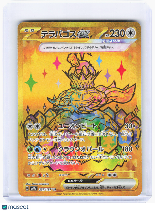 2024 Pokemon—Terapagos ex #237 SV8a: Terastal Fest ex—Ultra Rare Holo Japanese