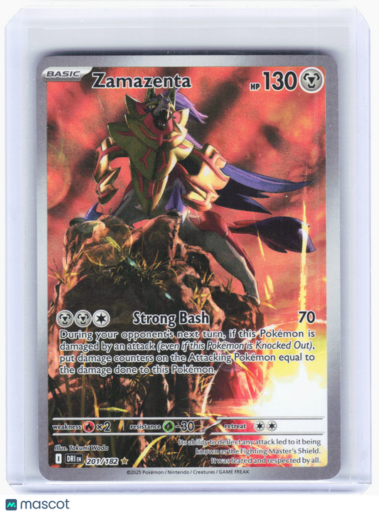2025 —Zamazenta #201/182 Pokemon Scarlet & Violet : Destined Rivals—IR Foil