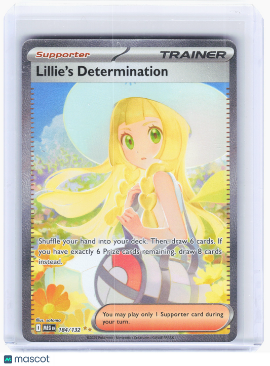 2025 Pokemon—Lillie's Determination #184/132 Mega Evolution—SIR Holo