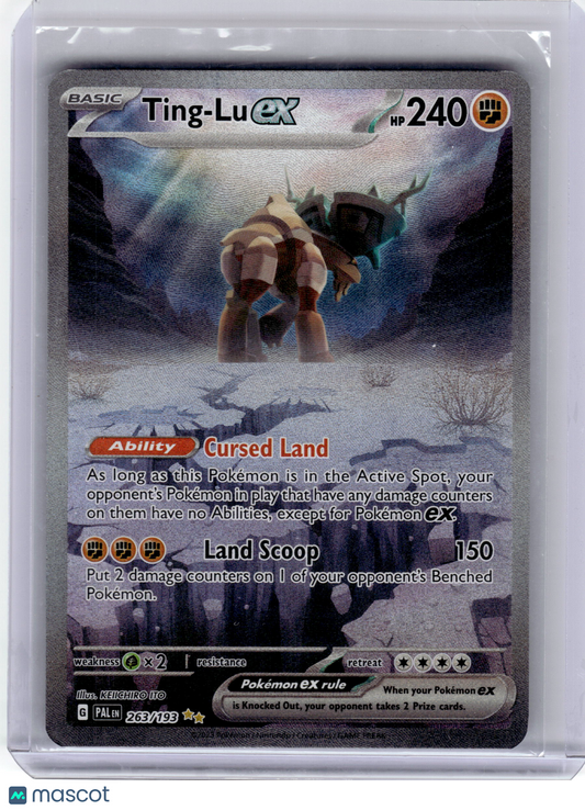 2023 Pokemon—Ting-Lu EX #263 Paldea Evolved—Special Illustration Rare Near Mint