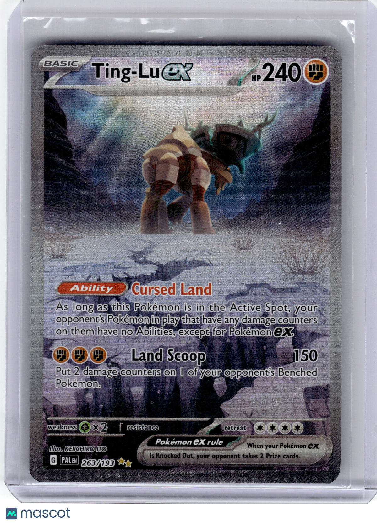 2023 Pokemon—Ting-Lu EX #263/193 Paldea Evolved— Near Mint