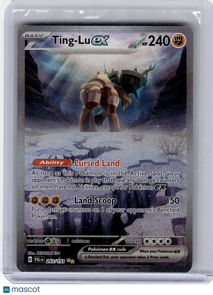 2023 Pokemon—Ting-Lu EX #263/193 Paldea Evolved— Near Mint