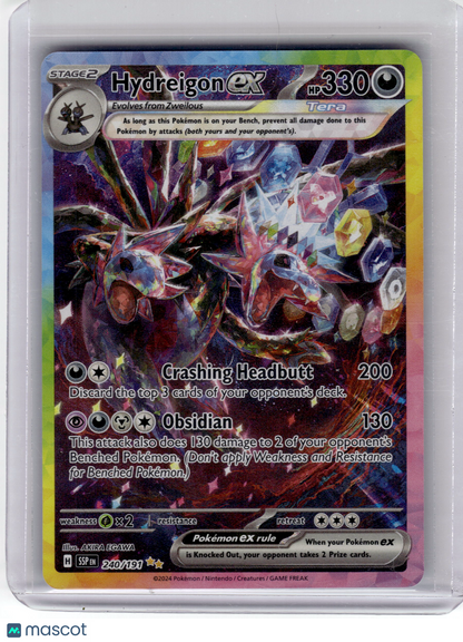 2024 Pokemon—Hydreigon EX #240 Surging Sparks—Special Illustration Rare Holo NM