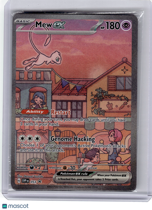 2023 Pokemon—Mew EX #053 Scarlet & Violet—Black Star Promo Near Mint (Sealed)