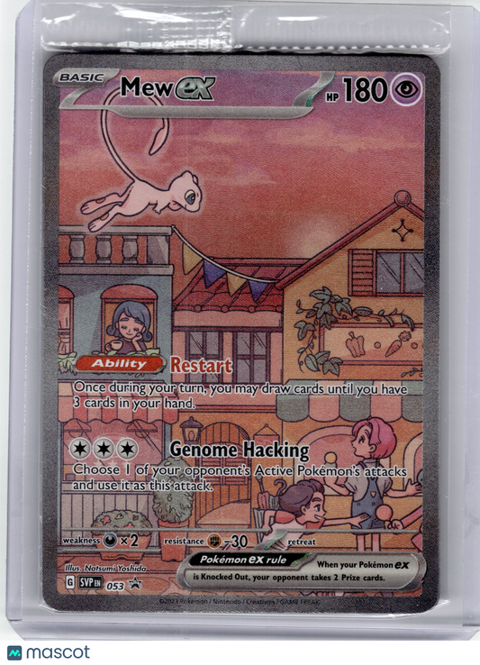 2023 Pokemon—Mew EX #053 Scarlet & Violet—Black Star Promo Near Mint (Sealed)