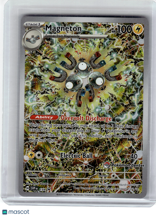 2024 Pokemon—Magneton #159 Scarlet & Violet—Black Star Promo (Stamped) Near Mint
