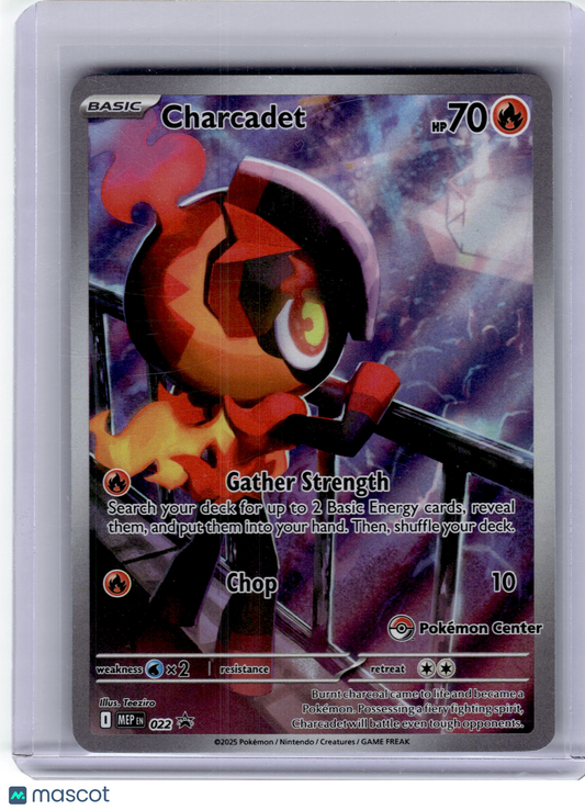 2025 Pokemon—Charcadet #22 Mega Evolution—Black Star Promo (Stamped) Near Mint
