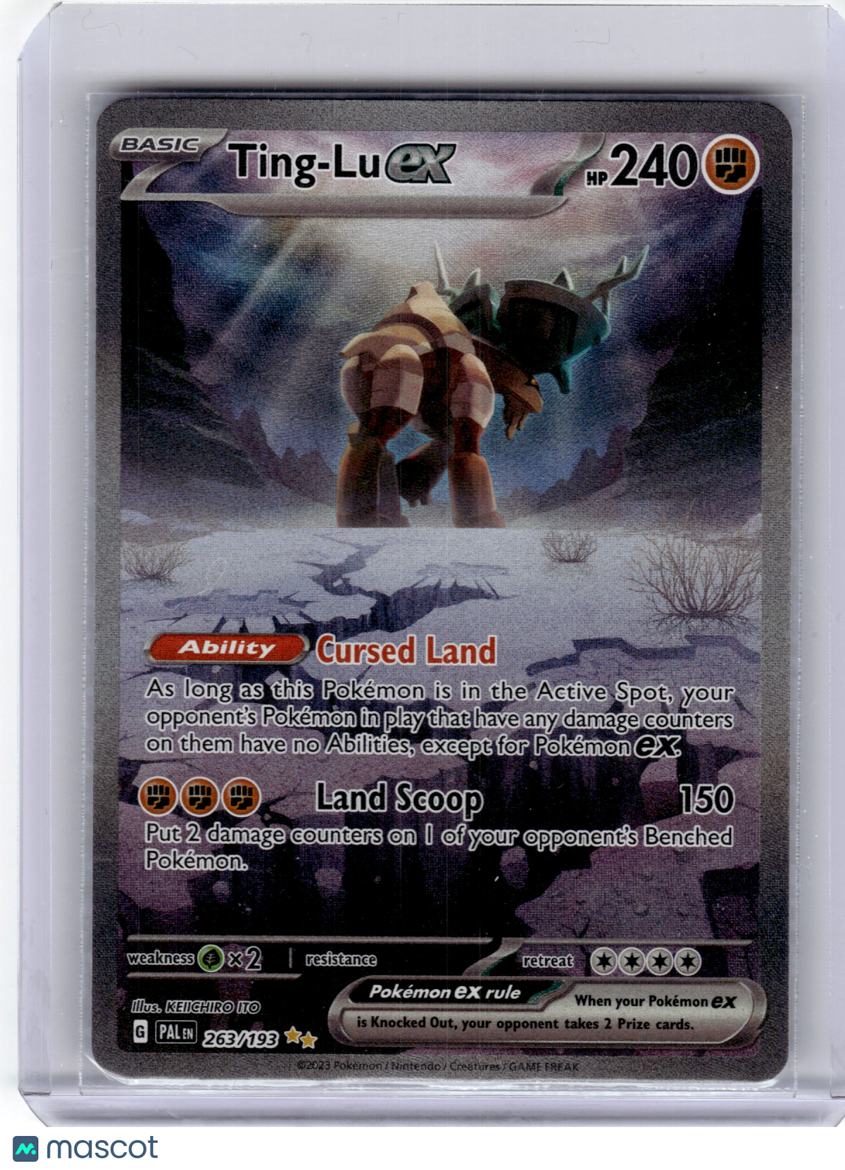 2023 Pokemon—Ting-Lu EX #263 Paldea Evolved—Special Illustration Rare Near Mint