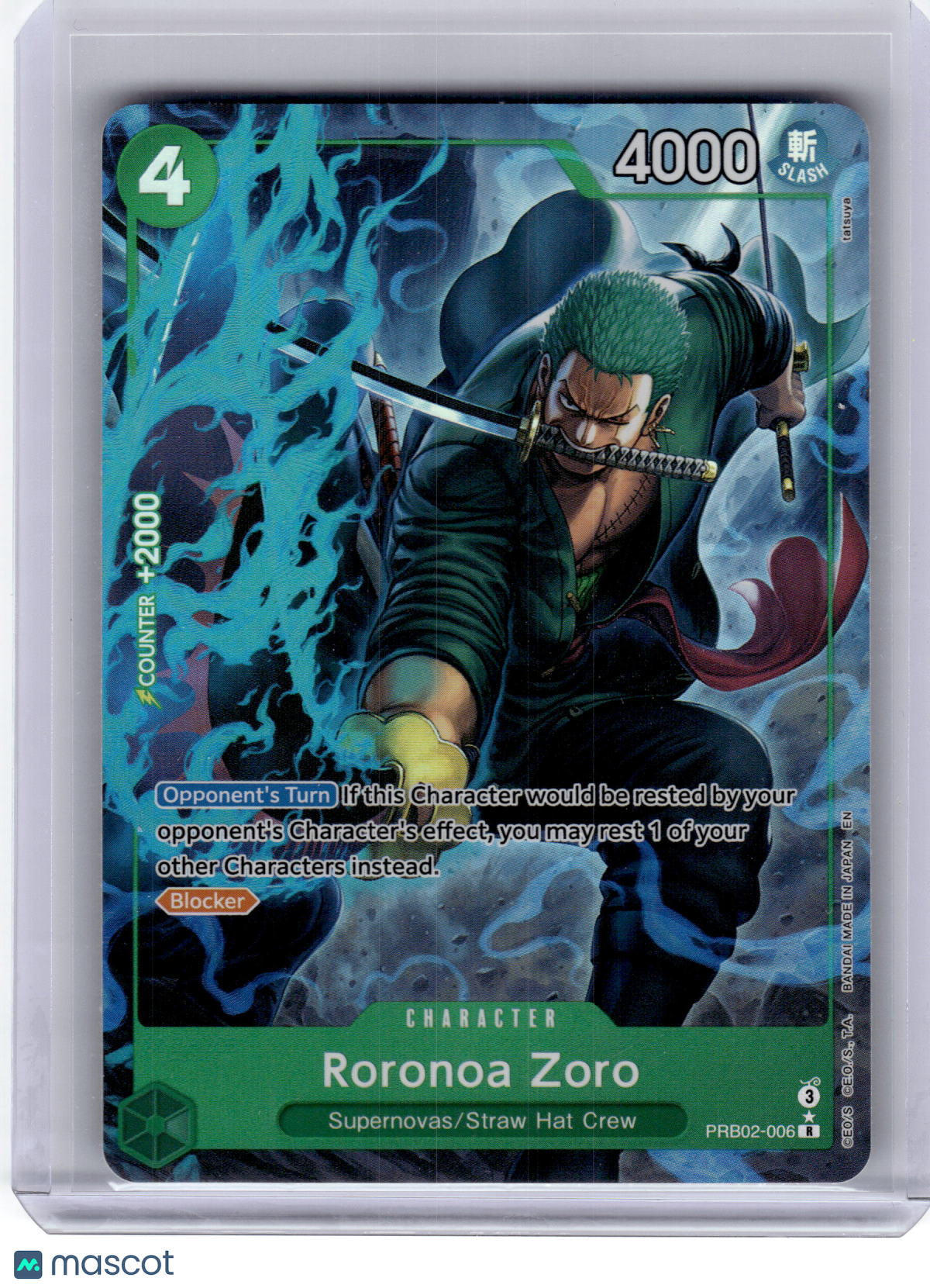2023 One Piece Card Game—Roronoa Zoro #006 Premium Booster Vol. 2 (PRB-02)—Rare