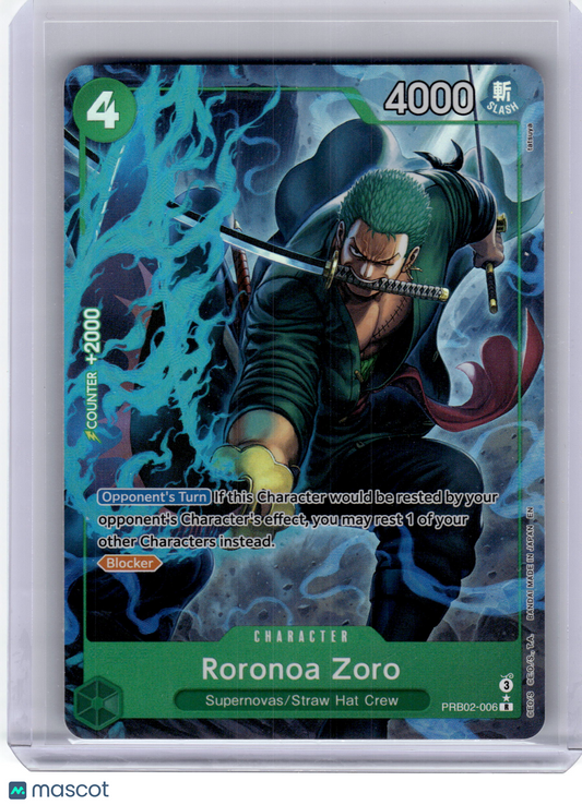 2023 One Piece Card Game—Roronoa Zoro #006 Premium Booster Vol. 2 (PRB-02)—Rare