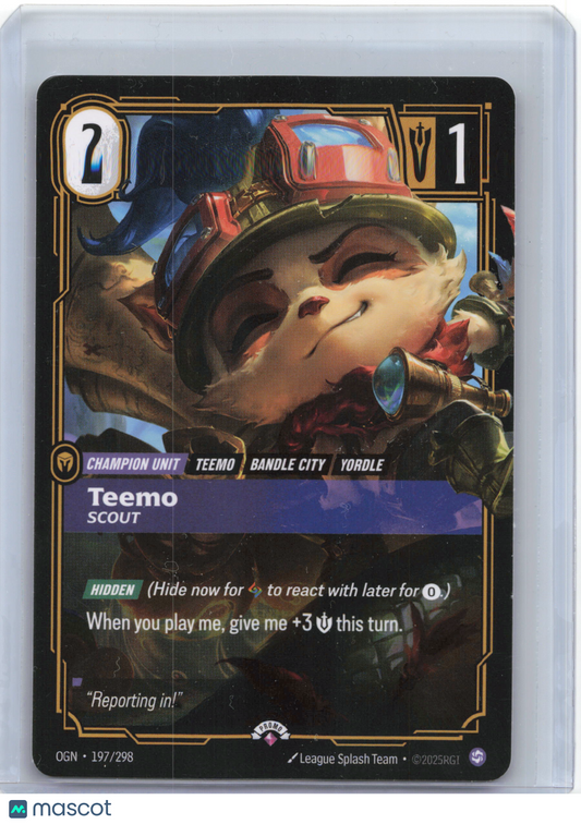 2025 Riftbound—Teemo #197 Origin—Promo