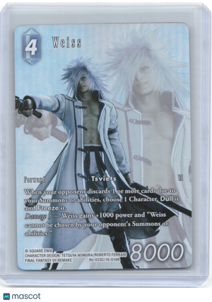 2025 Final Fantasy Trading Card Game—Weiss #Re-033C/18-019R Legacy Collection—